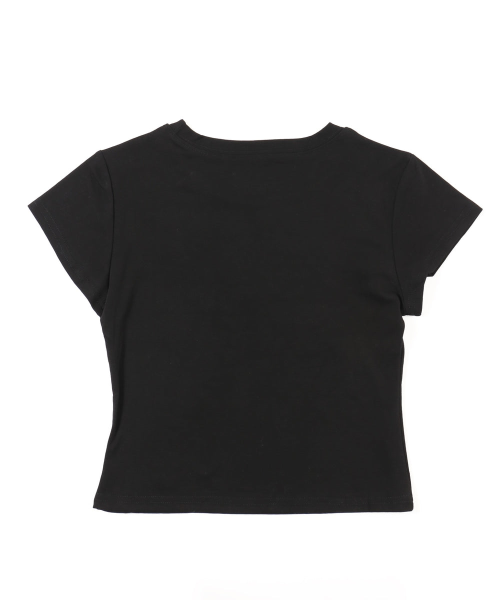 ギャザーリボンモチーフTシャツ