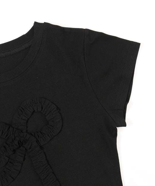 ギャザーリボンモチーフTシャツ