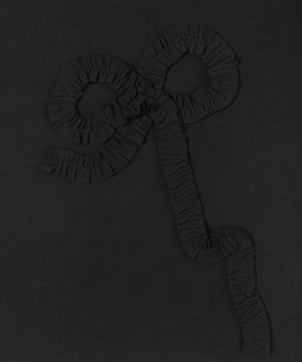 ギャザーリボンモチーフTシャツ