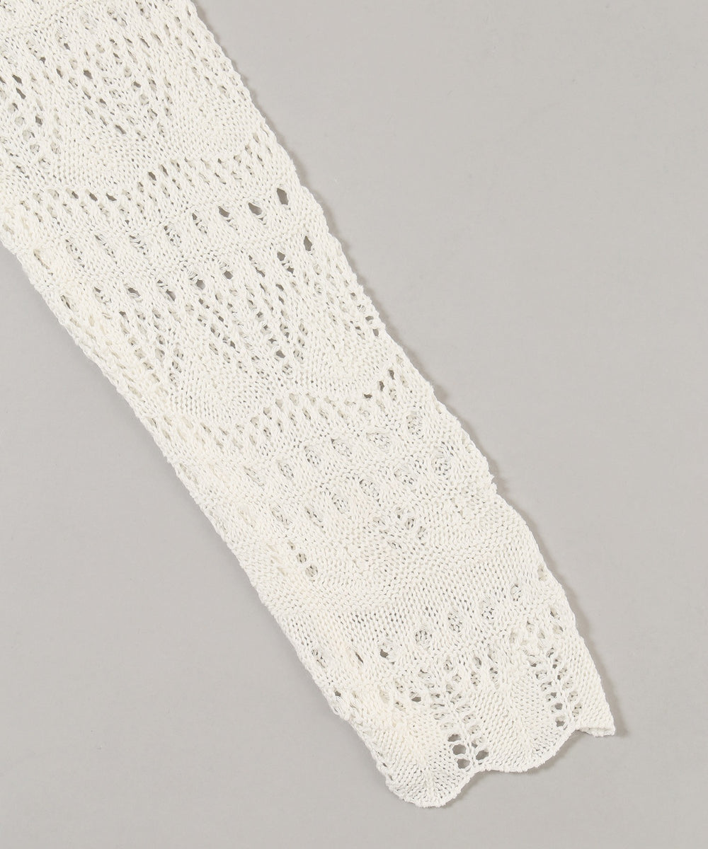 クロシェ編みカーディガン