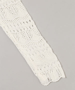 クロシェ編みカーディガン