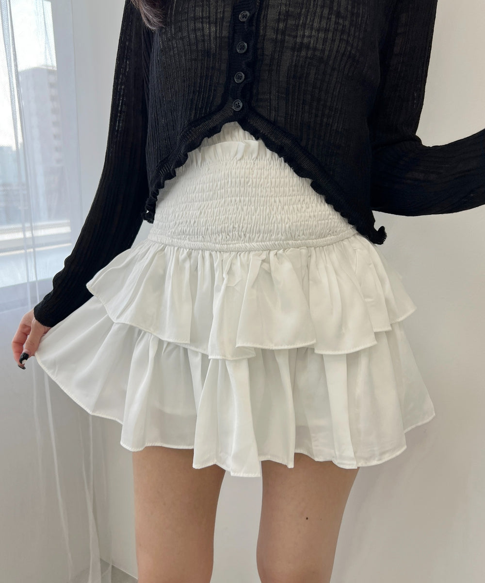 ウエストシャーリングミニスカート