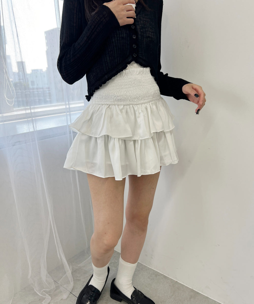 ウエストシャーリングミニスカート