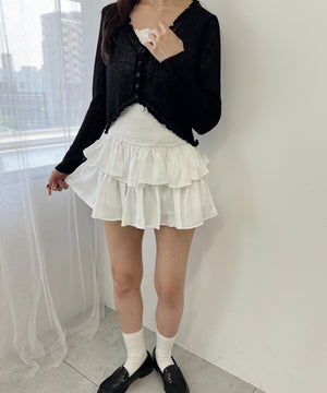 ウエストシャーリングミニスカート