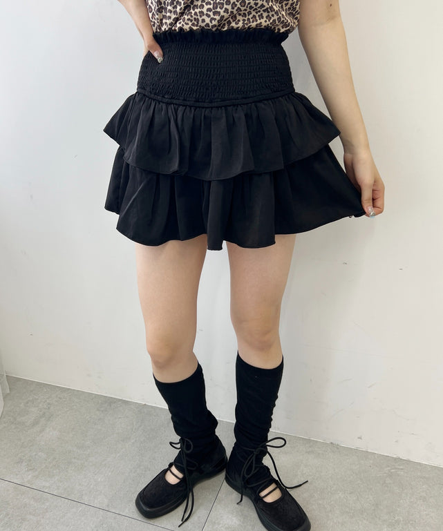 ウエストシャーリングミニスカート