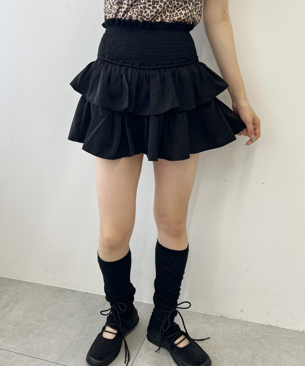 ウエストシャーリングミニスカート