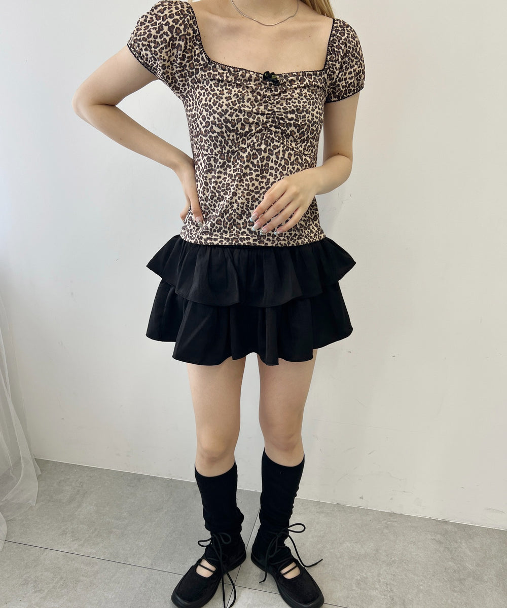 ウエストシャーリングミニスカート