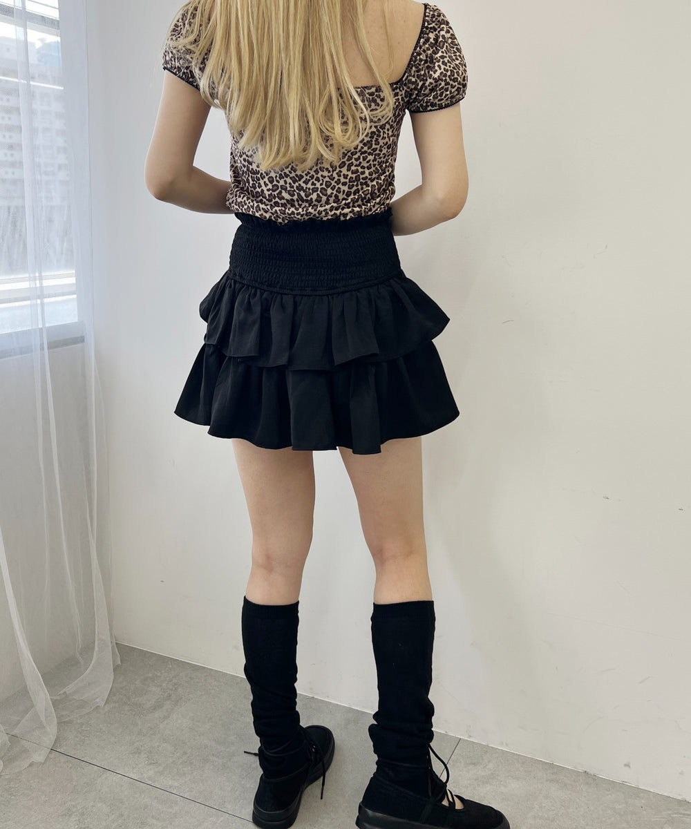 ウエストシャーリングミニスカート