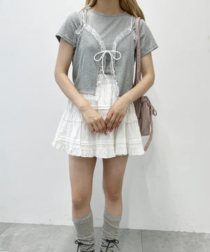 レースキャミセットTシャツ