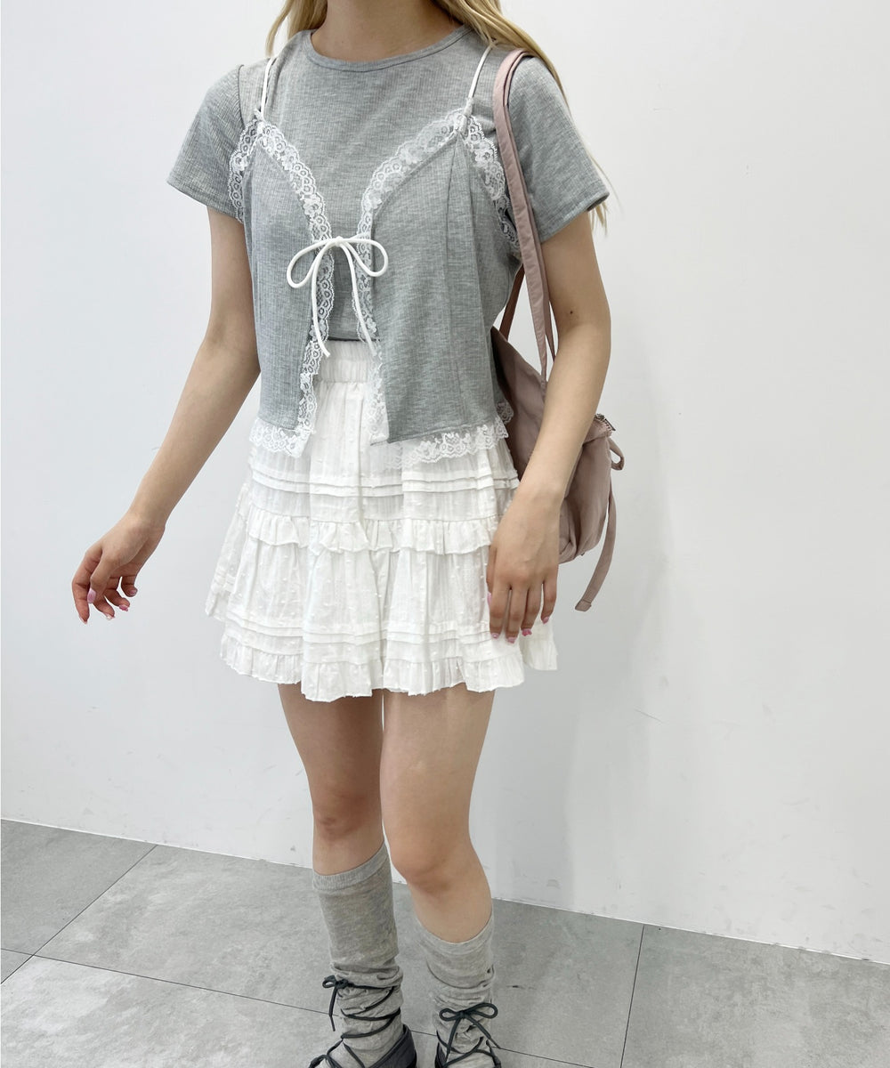 レースキャミセットTシャツ