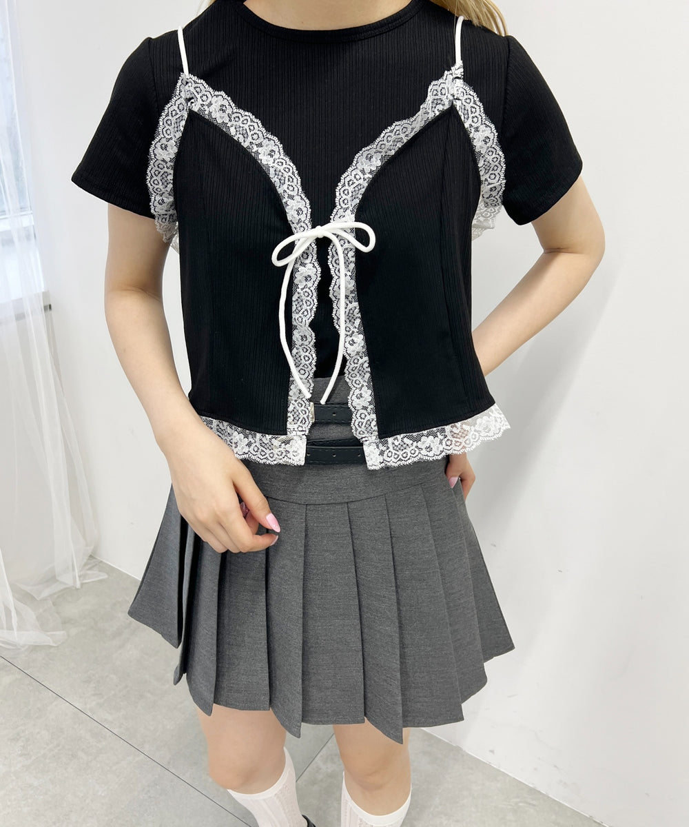 レースキャミセットTシャツ