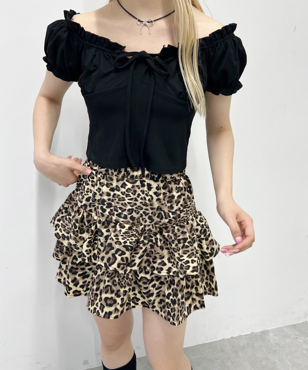 2WAYギャザーリボントップス