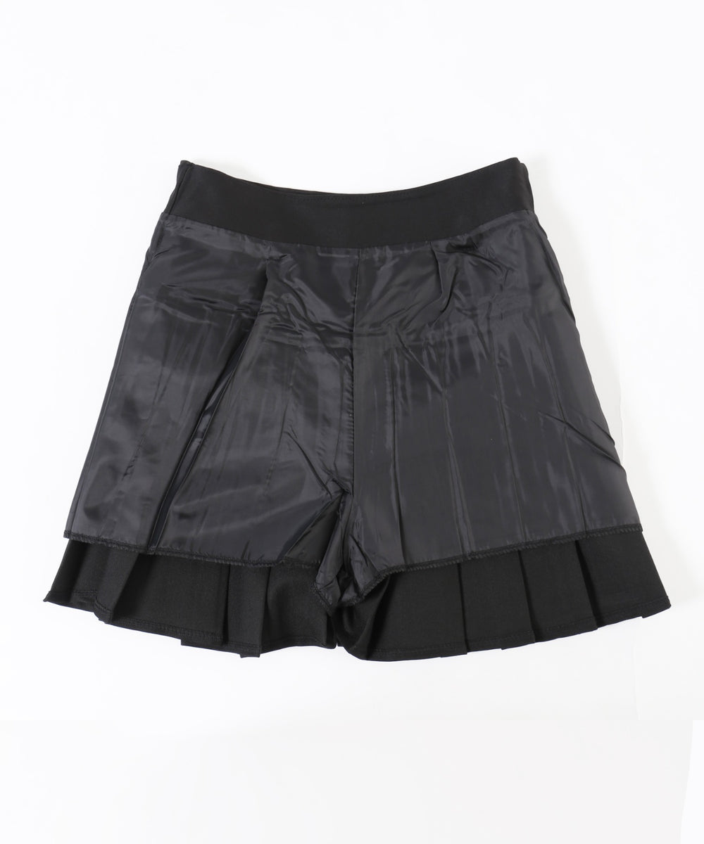 ダブルベルトプリーツスカパン