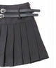 ダブルベルトプリーツスカパン