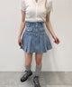 ポケットデニムプリーツスカート