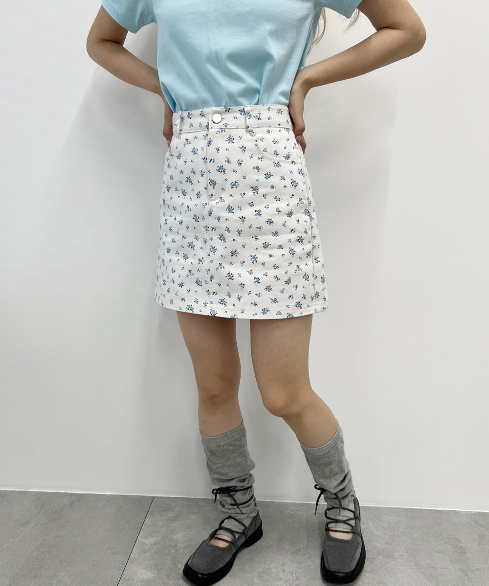 パターン台形ミニスカート