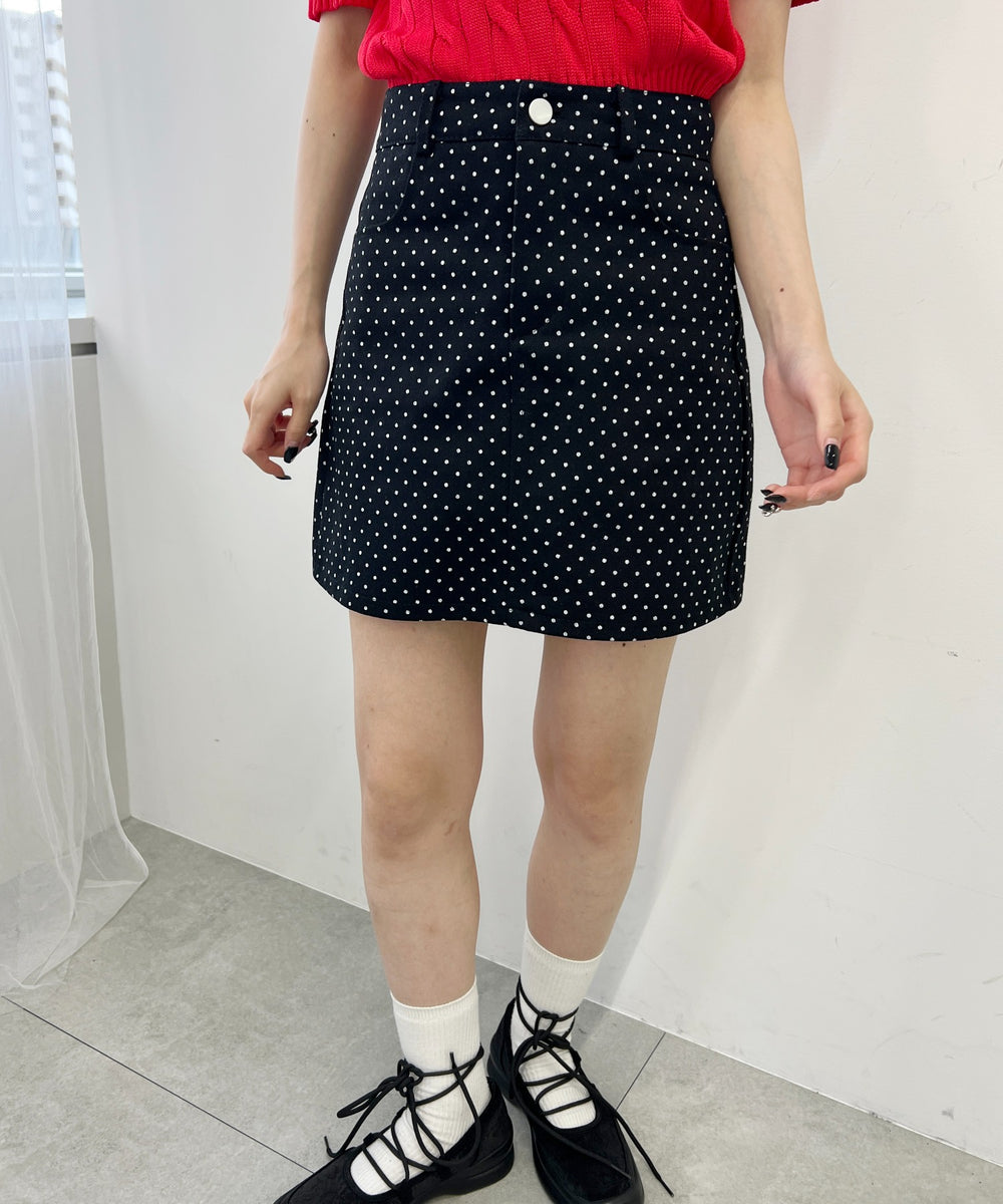 パターン台形ミニスカート