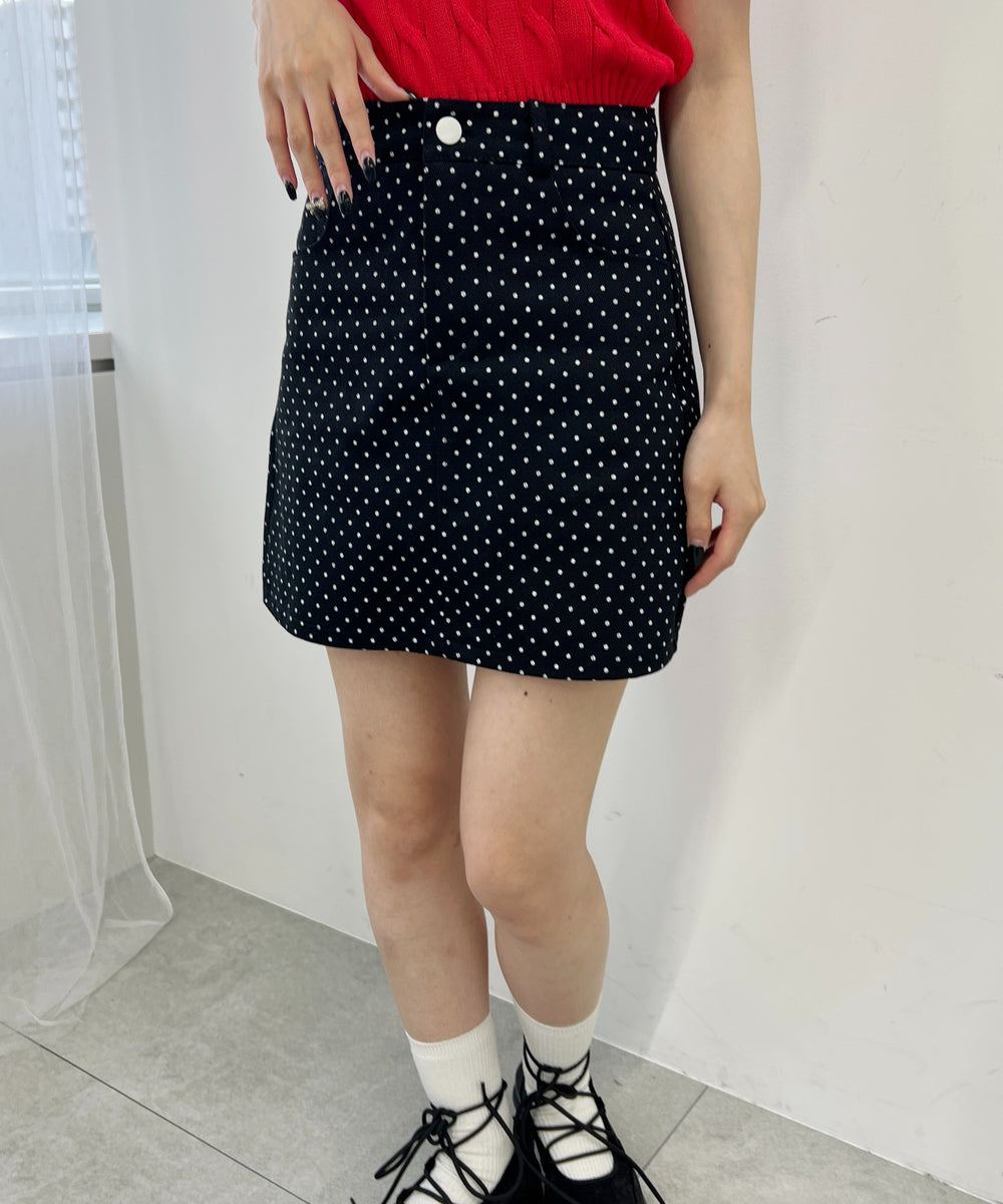 パターン台形ミニスカート