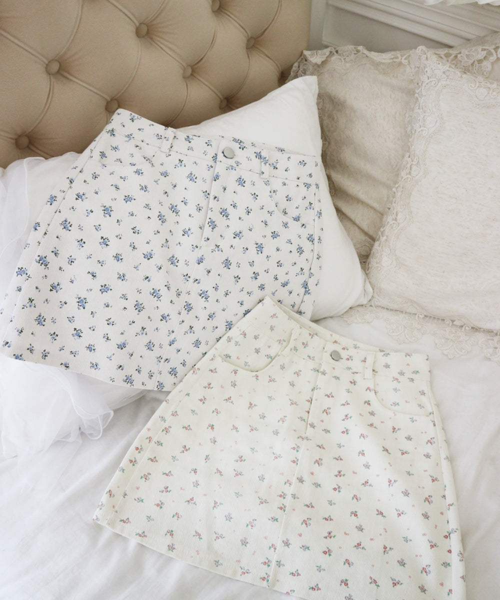 パターン台形ミニスカート