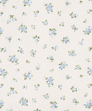 ホワイト(花柄ブルー)
