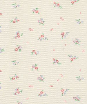 ホワイトアイボリー(花柄ピンク)