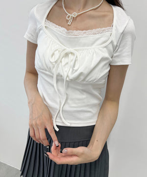 レイヤードデザイントップス