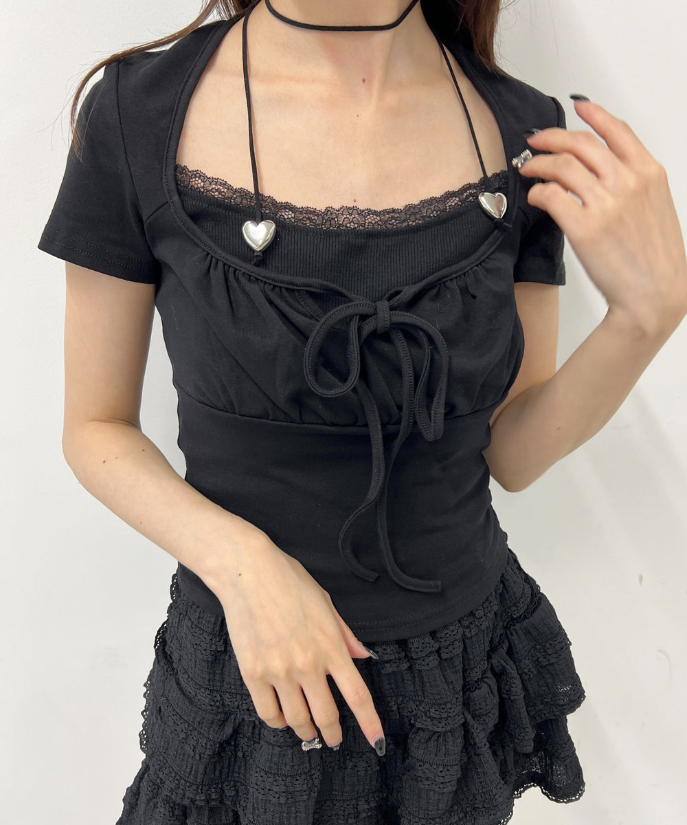 レイヤードデザイントップス