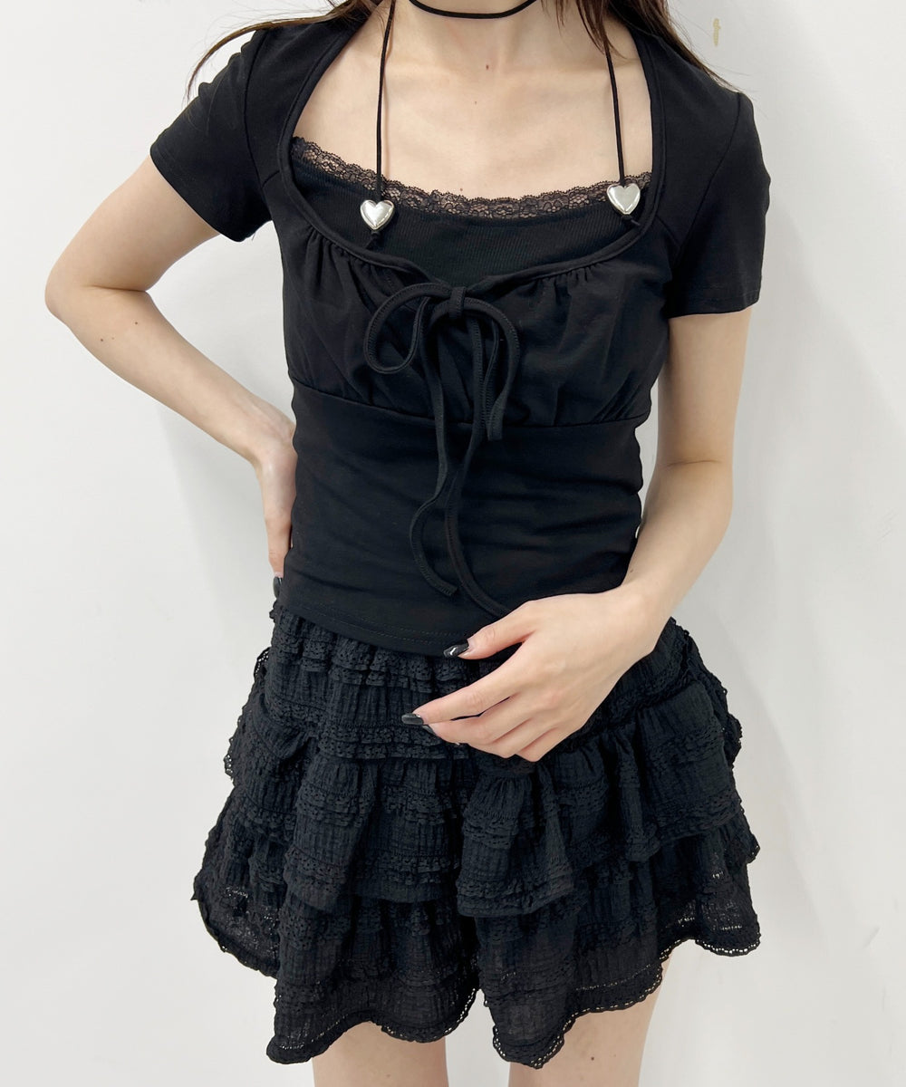 レイヤードデザイントップス