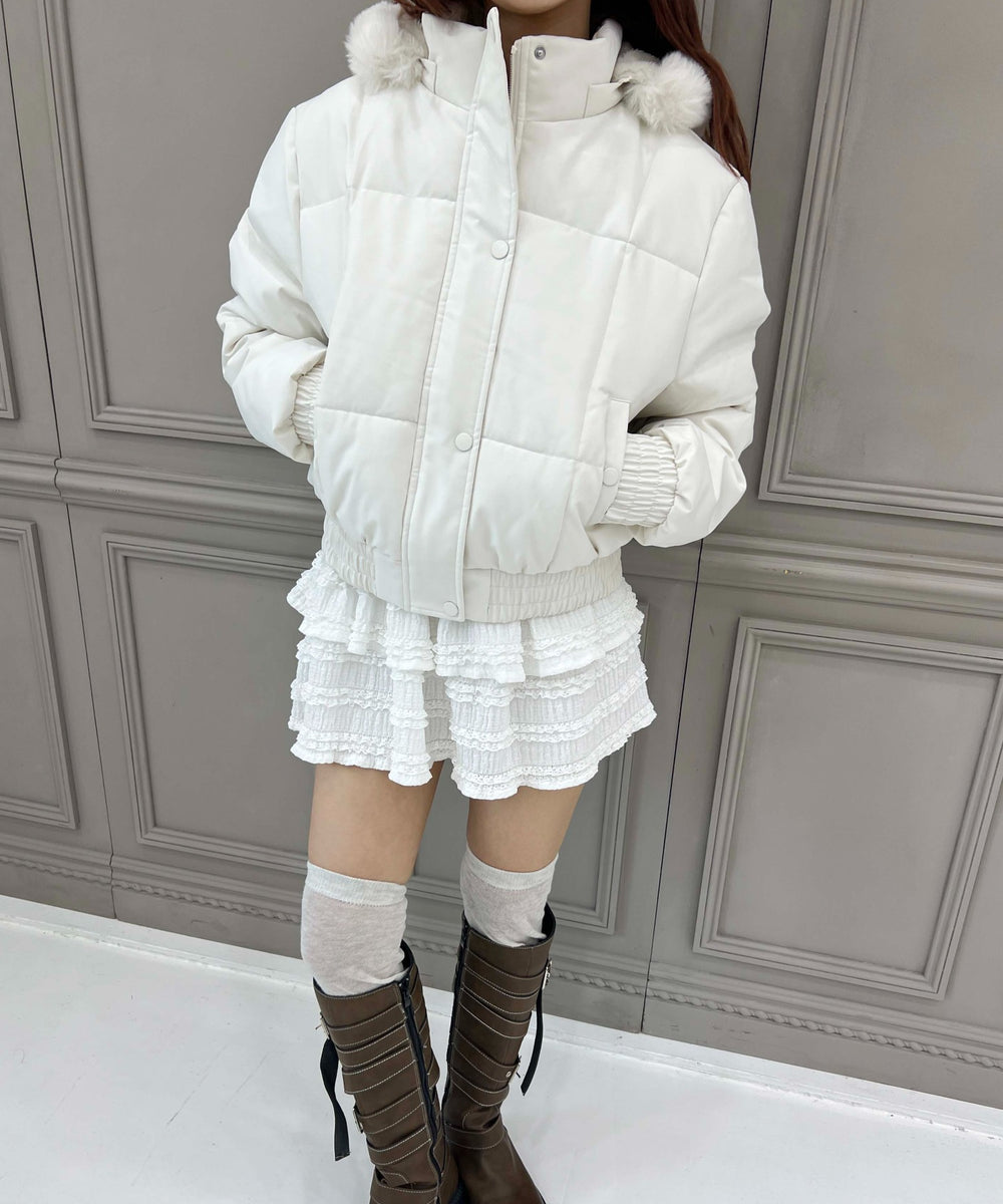 ホワイトアイボリー モデル：154 ㎝ F着用