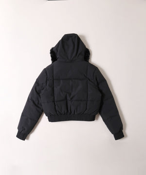 ファーフード中綿ブルゾン