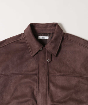 リボンポケットスウェードタッチジャケット