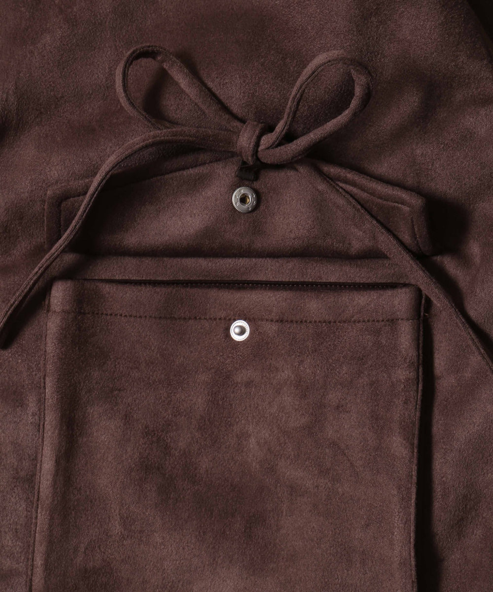 リボンポケットスウェードタッチジャケット