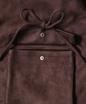 リボンポケットスウェードタッチジャケット