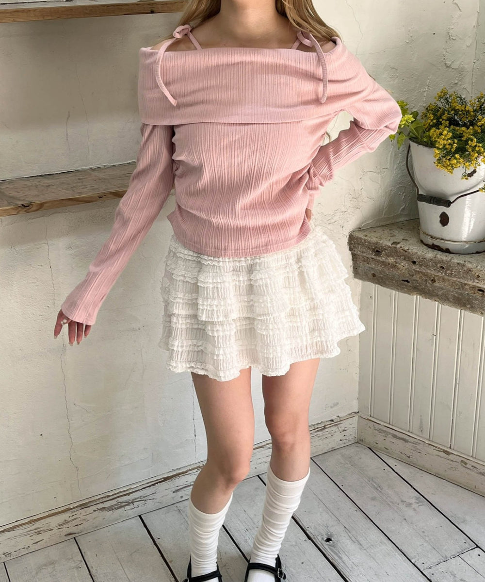 ピンク モデル：160㎝ F着用