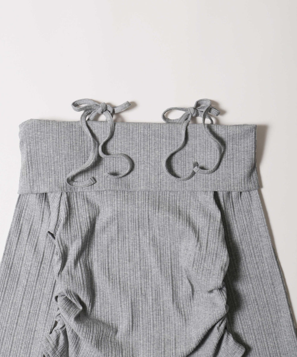 オフショルリボントップス