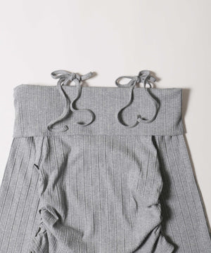 オフショルリボントップス