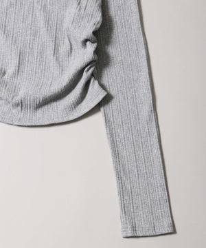 オフショルリボントップス