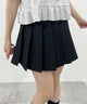 切り替えプリーツスカート/ブラック モデル：160㎝ F着用