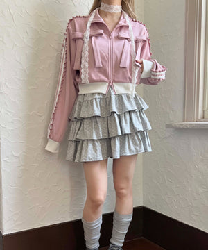 ピンク モデル：160㎝ F着用