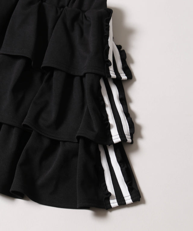 フリルラインティアードスカート