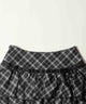 リボンデザインチェックミニスカート