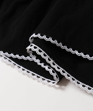 リブ2段ティアードスカート