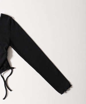 チョーカーセットレースポイントリブカーディガン