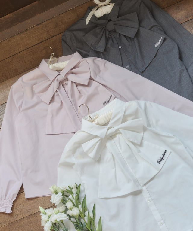 ビッグリボンブラウス