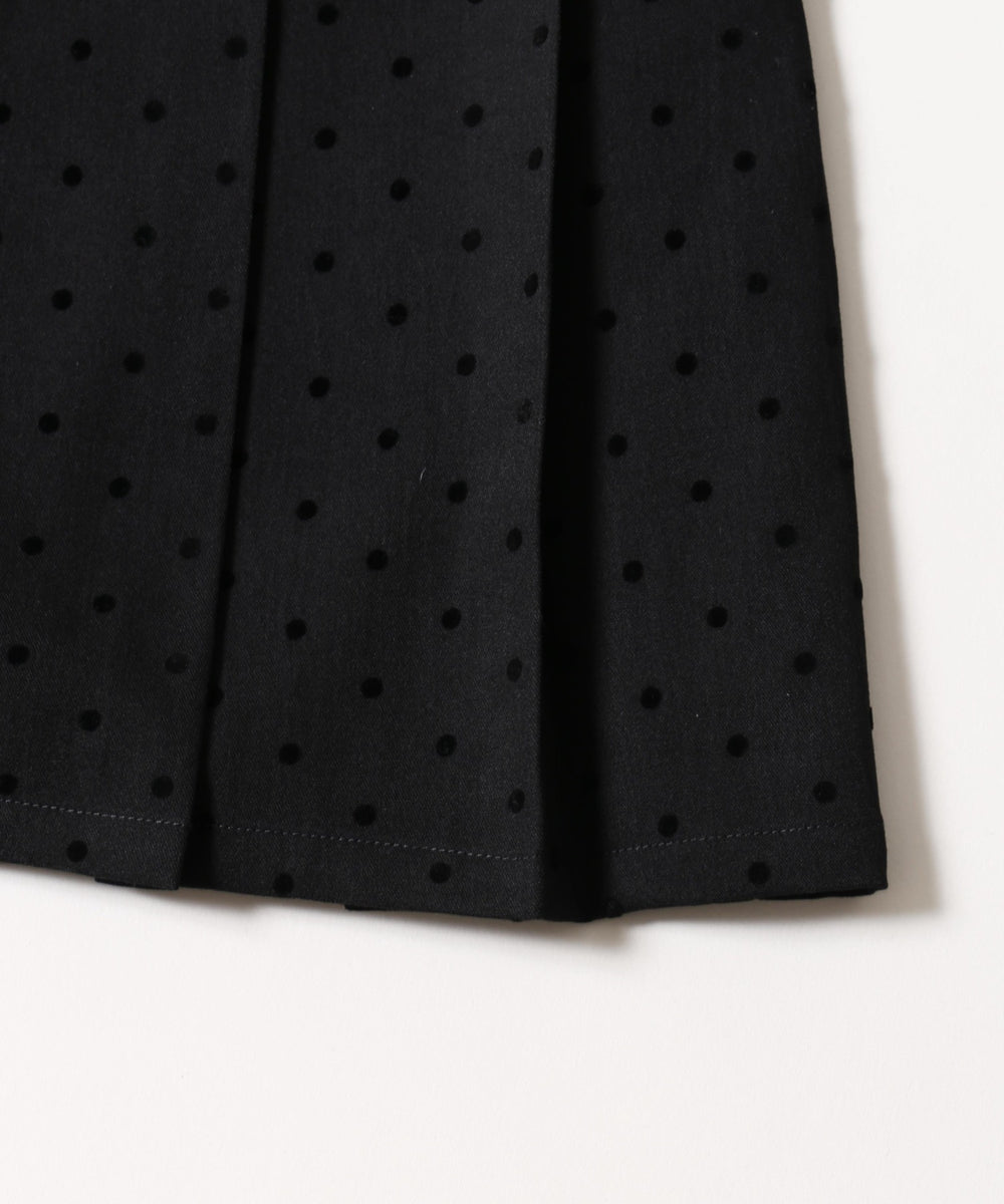 フリルウエストドットミニスカート