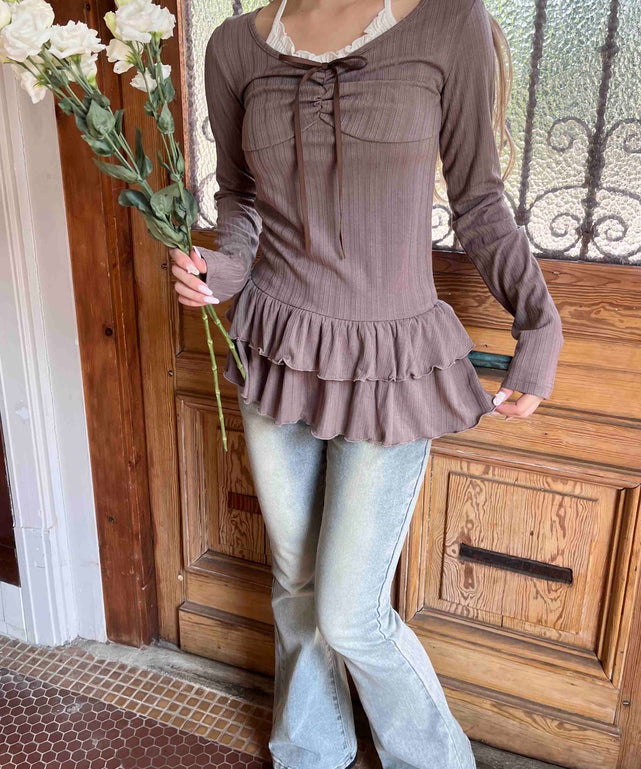 ブラウン モデル：160㎝ F着用