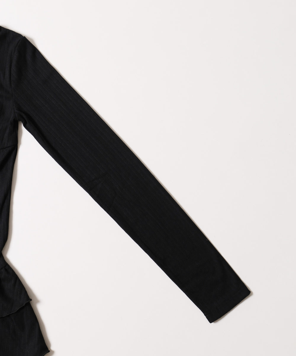 フリルヘムレイヤードトップス