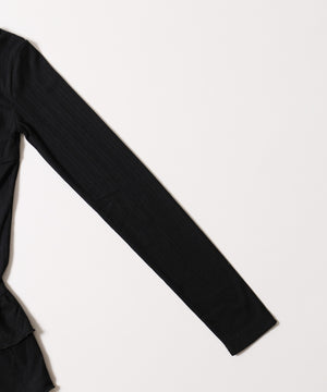 フリルヘムレイヤードトップス