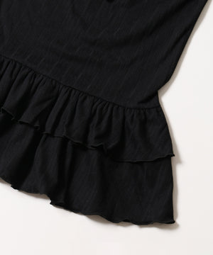 フリルヘムレイヤードトップス