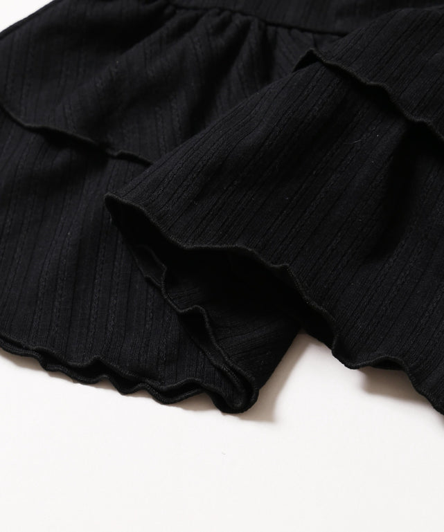 フリルヘムレイヤードトップス